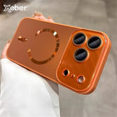 Magnetic Matte Glass Lens Protect Phone Case